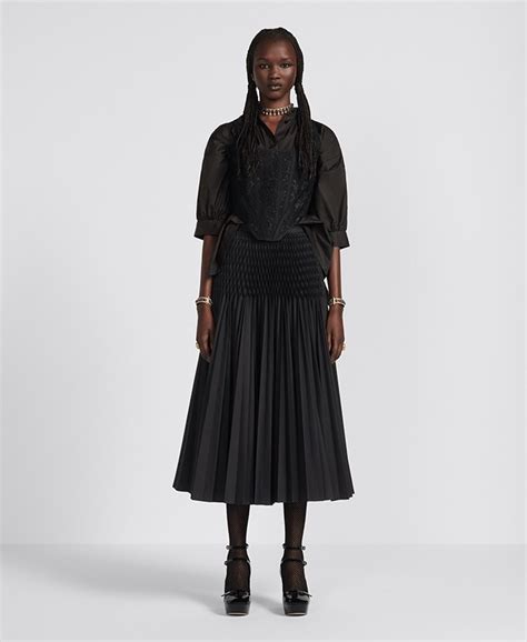 mid length pleated skirt dior|Dior Skirts for Women .